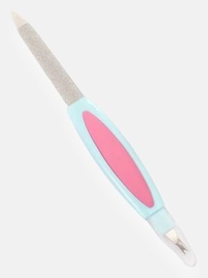 2 En 1/ Lima para uñas de metal doble cara + Cortacutícula