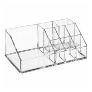 Organizador de acrílico para brochas y maquillaje