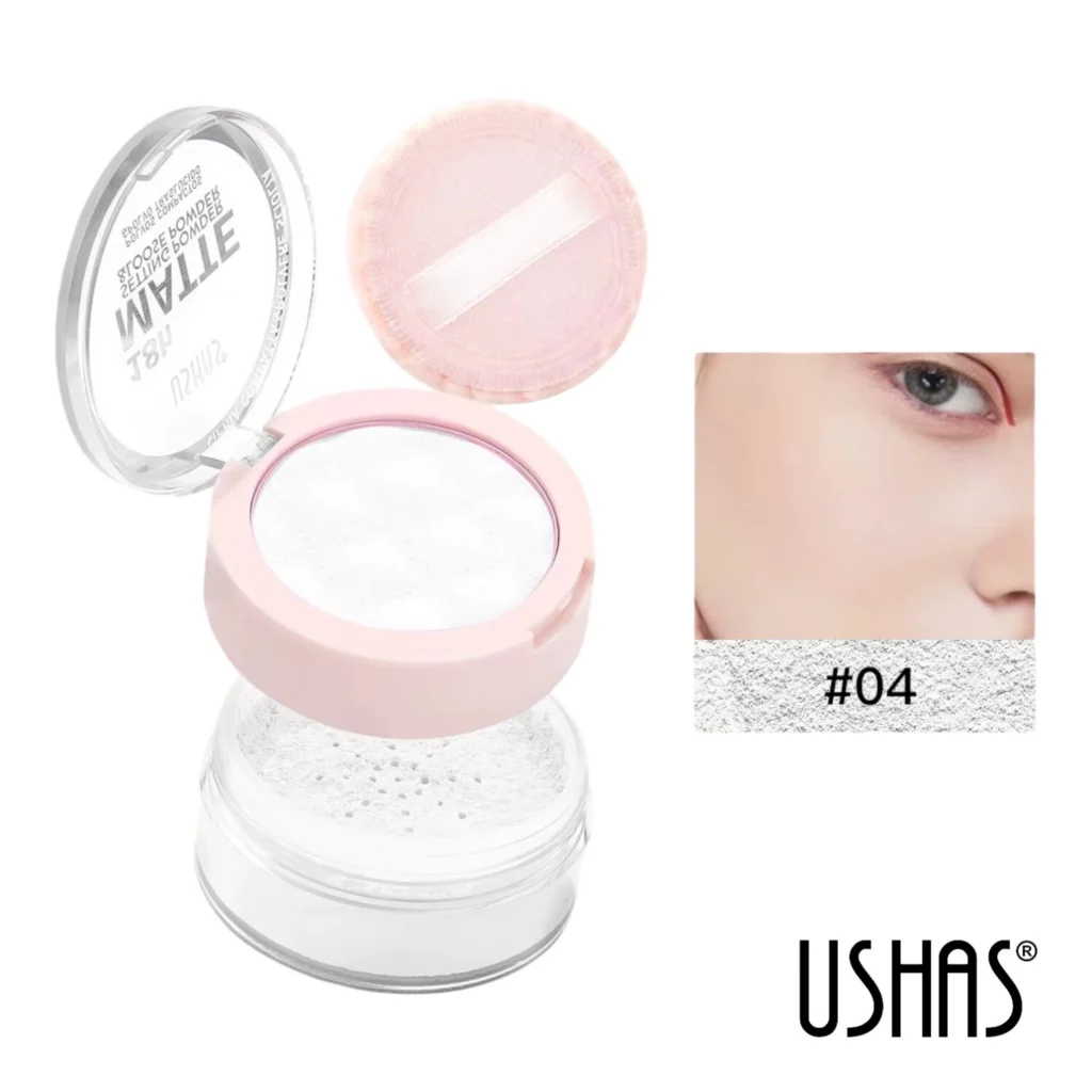 Dúo Polvo Compacto y Traslúcido USHAS – Tono 04