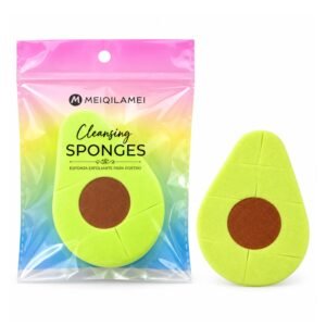 Esponja para limpieza facial - Forma de aguacate