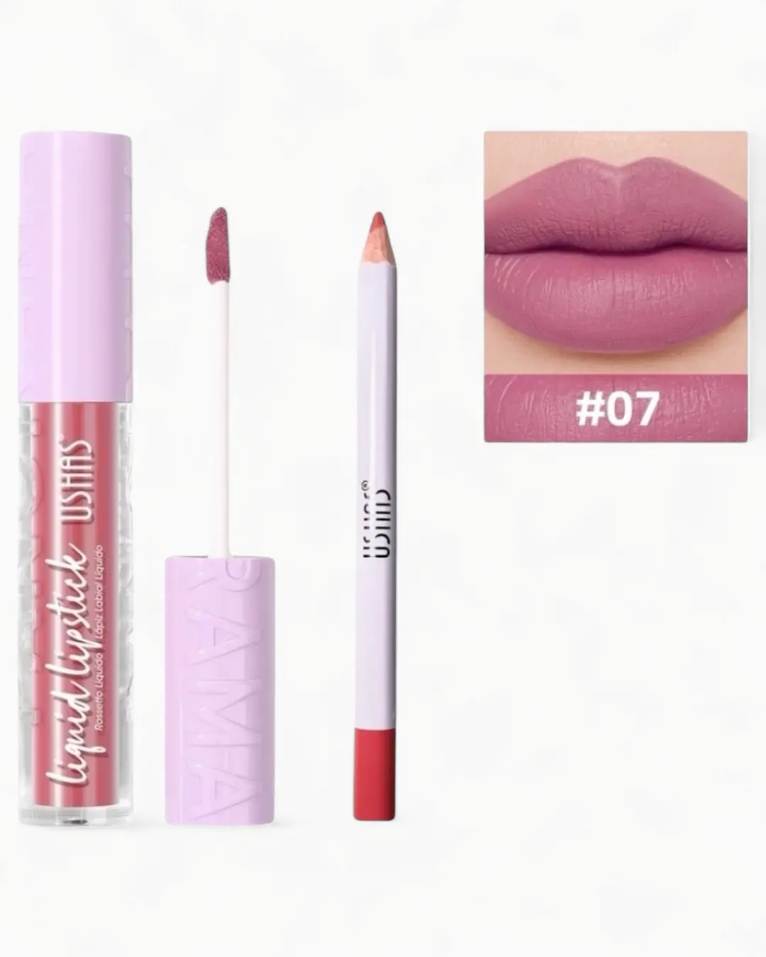 Labial liquido y delineador labial USHAS - 07