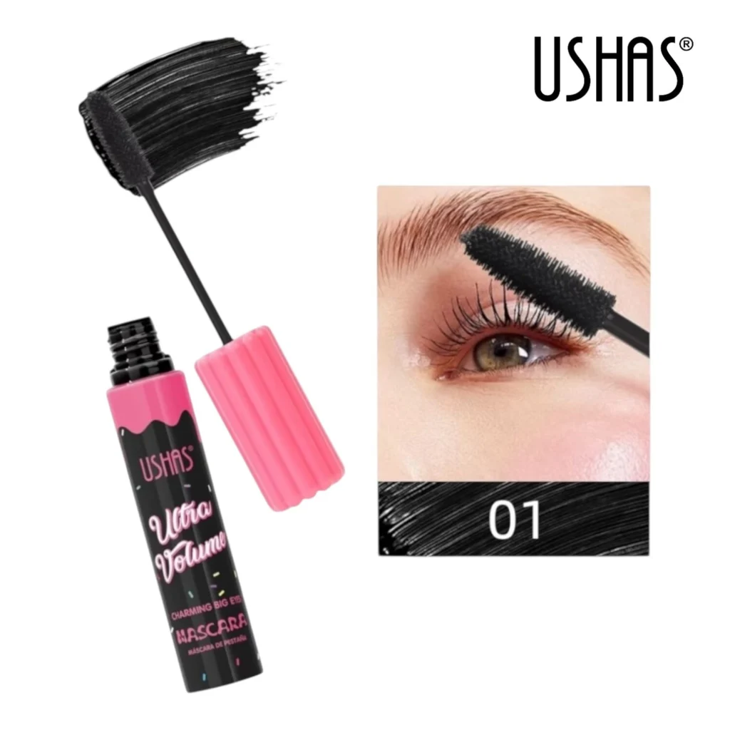 Máscara de Pestañas Ultra Volume USHAS – Efecto Volumen Intenso