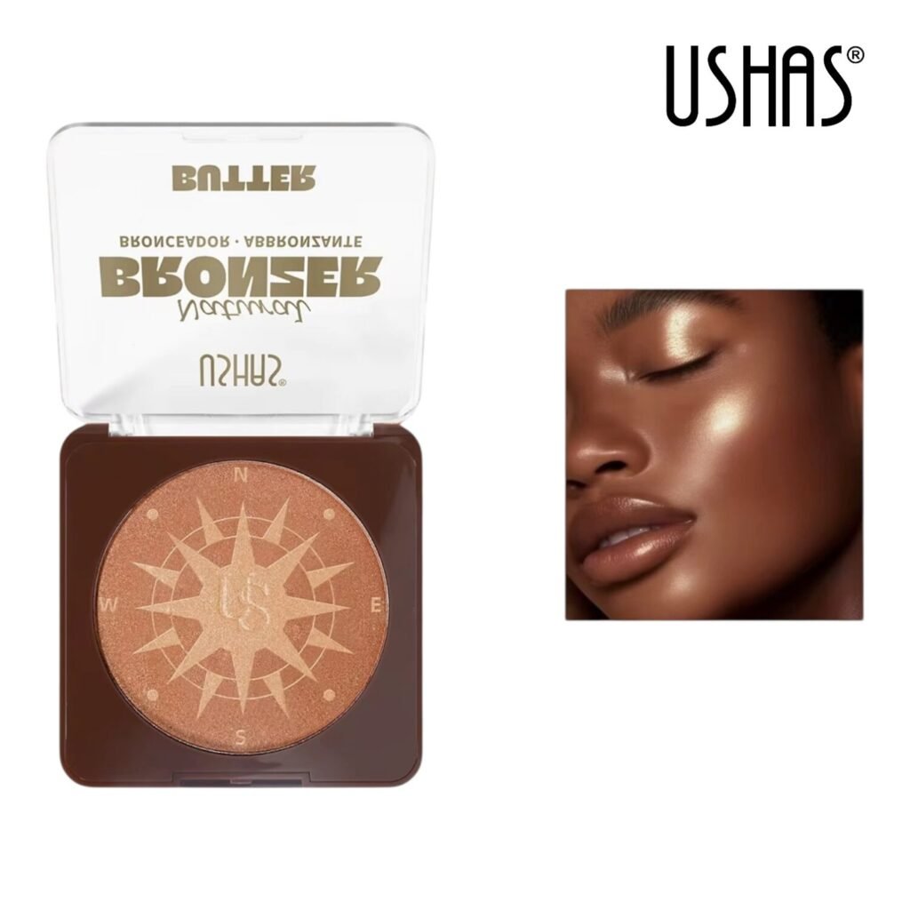 Bronzer para Rostro USHAS – Acabado Definido y Natural