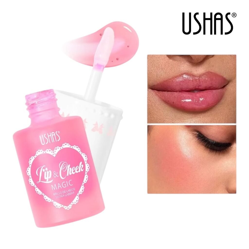 Brillo Labial Mágico USHAS – Cambio de Color y Brillo Intenso