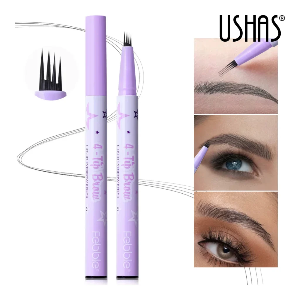 Delineador de cejas Febble 4 Puntas waterproof natural