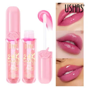 Aceite Labial Mágico USHAS 24k Gold – Hidratante con Cambio de Color