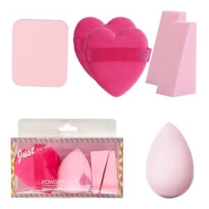 Set x7 esponjas y puffs para maquillaje